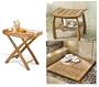 New Grade A Teak 3 Pc Accessory Set: Shower Bench, Butler Tray and Floor Mat