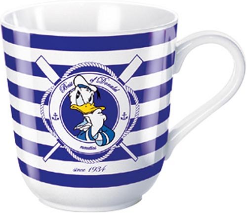 United Labels 0113314 - Best of Donalds-Donalds Yachting Becher Porzellan in prämierter Geschenkverpackung 300 ml