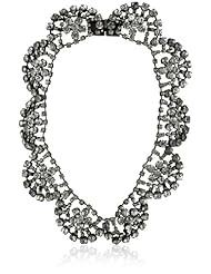 Ekatrina "Romantic" Antique Silver-Plated Crystal Necklace