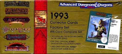 1993 collector cards factory set 495 card complete set advanced dungeons  dragons 2nd edition