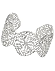 Alexandria Collection Sterling Silver Cubic Zirconia Bracelet