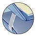 Acrimet Facility 3 Tier Letter Tray, Side Load, Letter Size/A4, Desktop File Organizer, Plastic (Clear Blue Color)