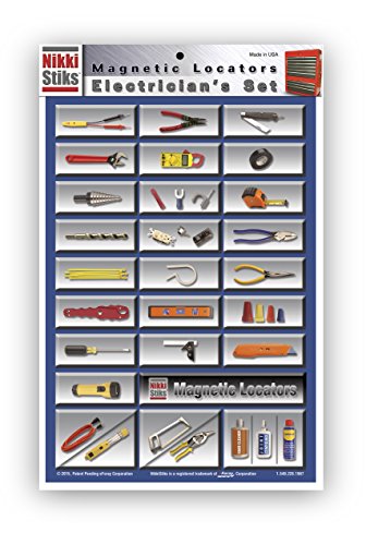 Nikki Stiks Electrician Graphic Magnetic Tool Box Label Set