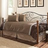 FBG B50333 Doral Daybed in Matte Black and Walnut