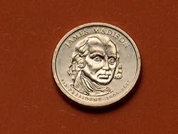 2007 James Madison Presidential $1 Coin - 4th President, 1809-1817 Y04