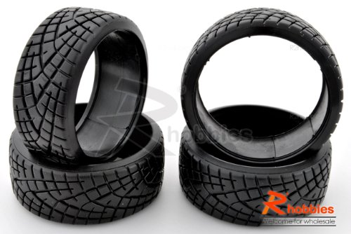51zFpTTNqML 1/10 RC Car X PATTERN RADIAL 26mm D COMPOUND Drift Tire Set