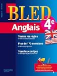 Cahier Bled - Anglais 4�me - 13-14 ans