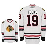 TOEWS #19 Chicago Blackhawks Reebok Premier Away NHL Hockey Jersey (NHLPA Certified Custom Sewn Authentic Twill)
