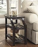 Ashley Furniture Signature Design Mestler Chair Side End Table, Rustic Brown