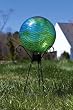 Green And Blue Mosaic Glass Gazing Ball