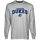 NCAA Duquesne Dukes Ash Logo Arch Long Sleeve T-shirt