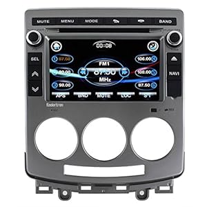 Buying guide of  Koolertron For Old Mazda 5 2005-2010 Multimedia In-dash Car DVD GPS Navigation Player Sat Nav 7 Inch Digital Touchscreen With Steering Wheel Control tooth iPod RDS CDC AUX video audio