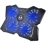 Tree New Bee Cooling Pad for 15.6 - 17-Inch Laptops with Four 120mm Fans at 1200 RPM, Black (TNB-K0025)