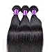 Queen Plus Hair 7a Unprocessed Brazilian Virgin Human Hair 3 Bundles Mixed Size Length Straight Weave Hair