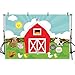 MEHOFOTO Photo Studio Background Banner Cartoon Farm Theme Animals Grass Children Birthday Party Decoration Backdrops Props for Photography 8ftx6ft