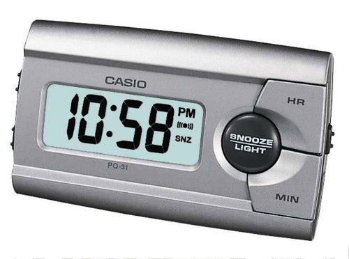 Casio - PQ-31-8EF - Reveil - Quartz Digitale - Alarme repetitive - Eclairage LED