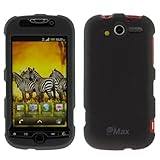 GTMax Black Rubberized Hard Cover Case for T-Mobile HTC myTouch 4G