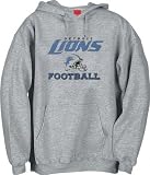 Detroit Lions Hooded Sweatshirt: Reebok NFL Grey 2009 Stacked Helmet Hooded Sweatshirt