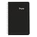Brownline 2016 Daily Appointment Book, Spiral, Black, 8