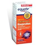 Equate Children's Ibuprofen Pain Reliever/Fever Reducer, Oral Suspension, Grape Flavor 4 Oz