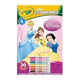 Crayola - 55520 - Loisir Créatif - Pages a Colorier Plu Feutres - Princess