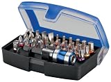 Fixpoint WZ BIT 6 Bitsatz 32-teilig mit 1/4 Zoll Bit-Schnellwechselfutter schwarz