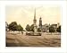 FRAMED - The Cross and horse fair Banbury England, c. 1890s