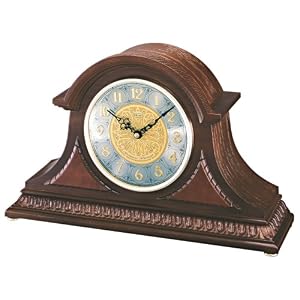 Seiko Mantel Chime Clock with Hand-Rubbed Finish by