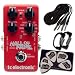 TC Electronic Hall of Fame Reverb Guitar Effects Pedal Bundle with Two Patch Cables, Two 10-Inch Instrument Cables, and Pick Card