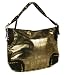 Just Cavalli by Roberto Cavalli Medium Gold Handbag with Zipper Closure