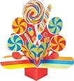 Creative Converting Sugar Buzz Dimensional Pop-Out Style Candy Centerpiece