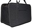 Fully Enclosed Pet Carrier - Classic Clausal - Black Quilted