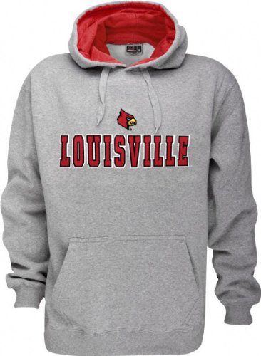 Buy Louisville Cardinals Automatic Fleece Grey Hooded Sweatshirt