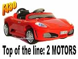 Kids Ride on Remote Control Wheels Electric Power Car Ferrari with Double Engine