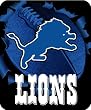 Detroit Lions NFL Royal Plush Raschel Blanket (Tonal Series) (50" x 60")