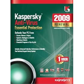 Kaspersky Anti-Virus 2009, 1-Desktop, 1 year Renewal Subscription (PC)