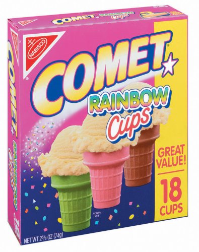 Comet Rainbow Cups, 2.625-Ounce Boxes (Pack of 12) by Comet
