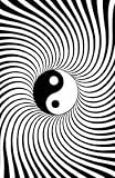 Yin Yang - Blacklight Velvet Poster Art Print Poster By unknown, 23  x 35 