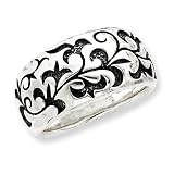 Sterling Silver Antiqued Gothic Ring