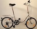 xGerman Faltrad Klapprad COMFORT 20 Zoll 6-Gang Farbe Silber