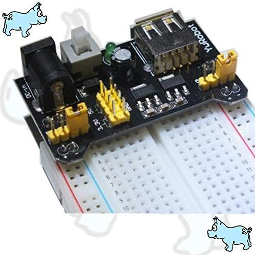 MB102 Solderless Breadboard Power Supply Module PSU 3.3V &amp; 5V by Little Blue Pigs