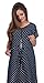 Smart Hospital Delivery Gown (L/XL, Navy Polka Dot)