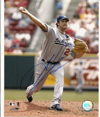Autographed/Hand Signed Derek Lowe Los Angeles Dodgers 8x10 Photo