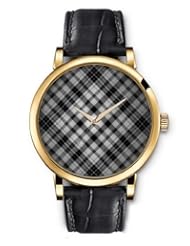 SPRAWL Aanalog Fashion Series Gold Ladies Watches of Genuine Black Leather Strap,Unique Wrist Watch for Women Girls Designed with Black and white grid