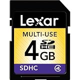 Lexar 4 GB Class 4 SDHC Flash Memory Card (Retail Packaging)
