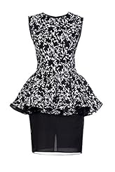 Polyester Spring Summer Peplum Mini Dress 