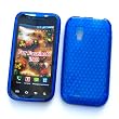 Samsung Fascinate i500 Galaxy S (Verizon) Crystal Silicone Skin Case Transparent Blue Diamonds