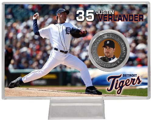 Highland Mint MLB Detroit Tigers Justin Verlander Silver Coin Card