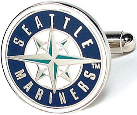 Cufflinks Inc Men's Seattle Mariners Cufflinks Blue/White