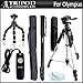 Triple Tripod accessory Bundle Kit + Remote Switch For Olympus EP-1, EP-2, E-P3, E-PL2, E-PL3, E-410,E-510, E-520, E-620, E-30, SZ-30MR And OM-D E-M5 Includes 57 Inch Pro Tripod w/ Case + 67 Inch Monopod w/ Case + 7